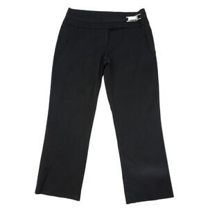 CACH'E Pants size 2 Womens Black Stretch Cropped